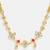 Gold plated kundan pink stone choker necklace