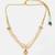 Gold plated kundan pink stone beaded multi layered choker necklace
