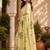 Cream cream printed chanderi cotton ready to wear saree