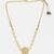Gold plated kundan green beaded choker necklace