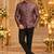 Wine jodhpuri bandhgala ethnic wear