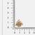 Gold plated kundan grey beaded stud earrings