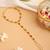 Gold plated kundan brown stones haathphool