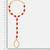 Gold plated kundan ruby red stones haathphool