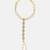 Gold plated kundan grey haathphool