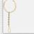 Gold plated kundan grey haathphool
