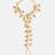 Gold plated kundan green haathphool