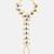 Gold plated kundan blue haathphool