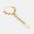 Gold plated kundan blue haathphool