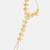 Gold plated kundan pink white beaded haathphool