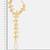 Gold plated kundan pink white beaded haathphool