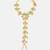 Gold plated kundan green haathphool