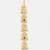 Gold plated kundan green stone parandi