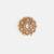 Gold plated kundan white stone hair pin