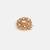 Gold plated kundan white stone hair pin
