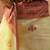 Yellow women ethnic motifs printed linen blend ready to wear saree