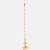 Gold plated kundan peach beaded maang tikka with earrings