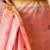 Peach women floral printed linen blend ready to wear saree