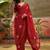 Red bandhani georgette foil sarees