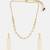 Gold plated kundan white stones necklace-sets