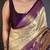 Cream woven design zari silk blend handloom kanjeevaram saree