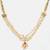 Gold plated kundan pink stone beaded necklace-sets