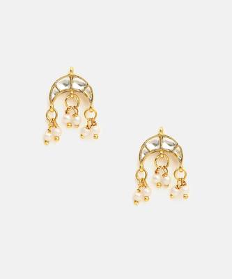 Gold plated kundan pink stone beaded necklace-sets 5