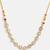 Gold plated kundan grey stones beaded necklace set with maang tikka and haathphool
