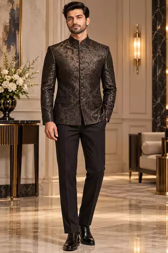 Black jodhpuri bandhgala ethnic wear