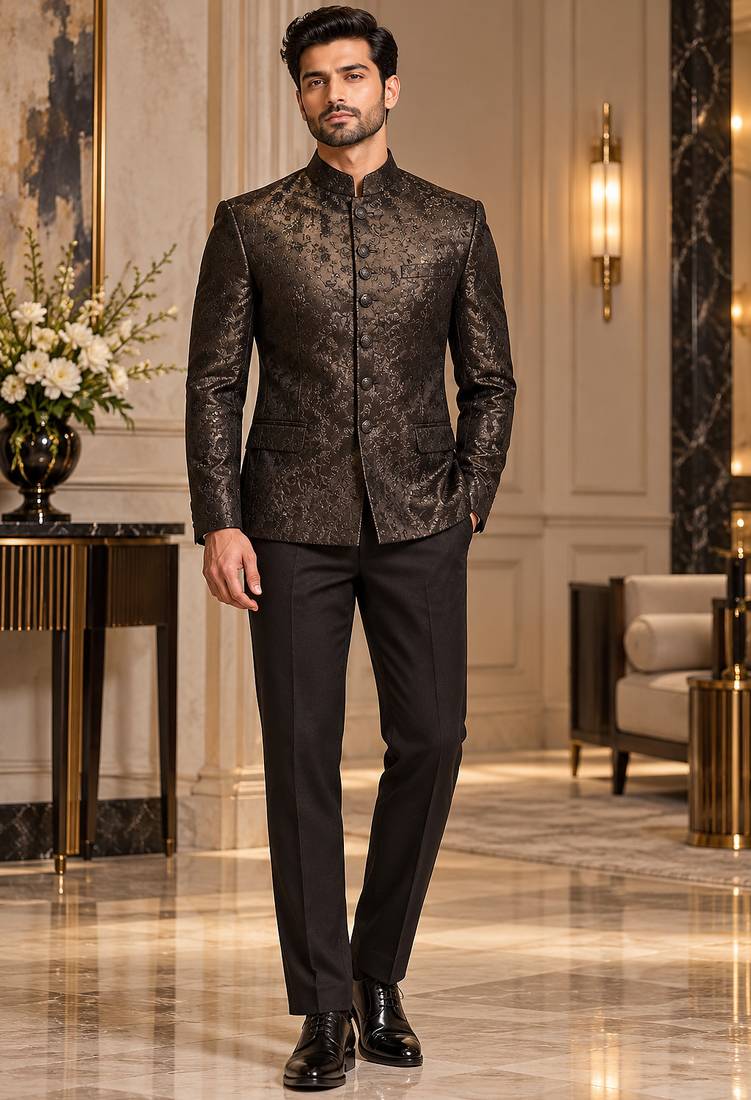 Black jodhpuri bandhgala ethnic wear