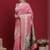 Pink ethnic motifs banarasi fastive saree