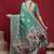 Teal ethnic motifs banarasi fastive saree