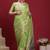 Green ethnic motifs banarasi fastive saree