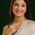 Gold plated kundan brown stones maang tikka with earrings