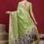 Green ethnic motifs banarasi fastive saree