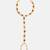 Gold plated kundan brown stones maang tikka with earrings