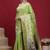 Green ethnic motifs banarasi fastive saree
