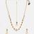Gold plated kundan brown stones maang tikka with earrings