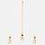 Gold plated kundan brown stones maang tikka with earrings