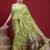 Green ethnic motifs banarasi fastive saree