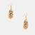 Gold plated kundan blue stone maang tikka with earrings