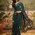 Green printed bandhani sarees