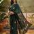 Green printed bandhani sarees