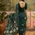 Green printed bandhani sarees