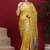 Yellow ethnic motifs banarasi fastive saree