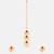 Gold plated kundan pink stone necklace set with maang tikka