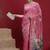 Pink ethnic motifs banarasi fastive saree