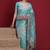 Blue ethnic motifs banarasi fastive saree