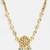 Gold plated kundan green beaded necklace set with maang tikka