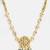 Gold plated kundan green beaded necklace set with maang tikka